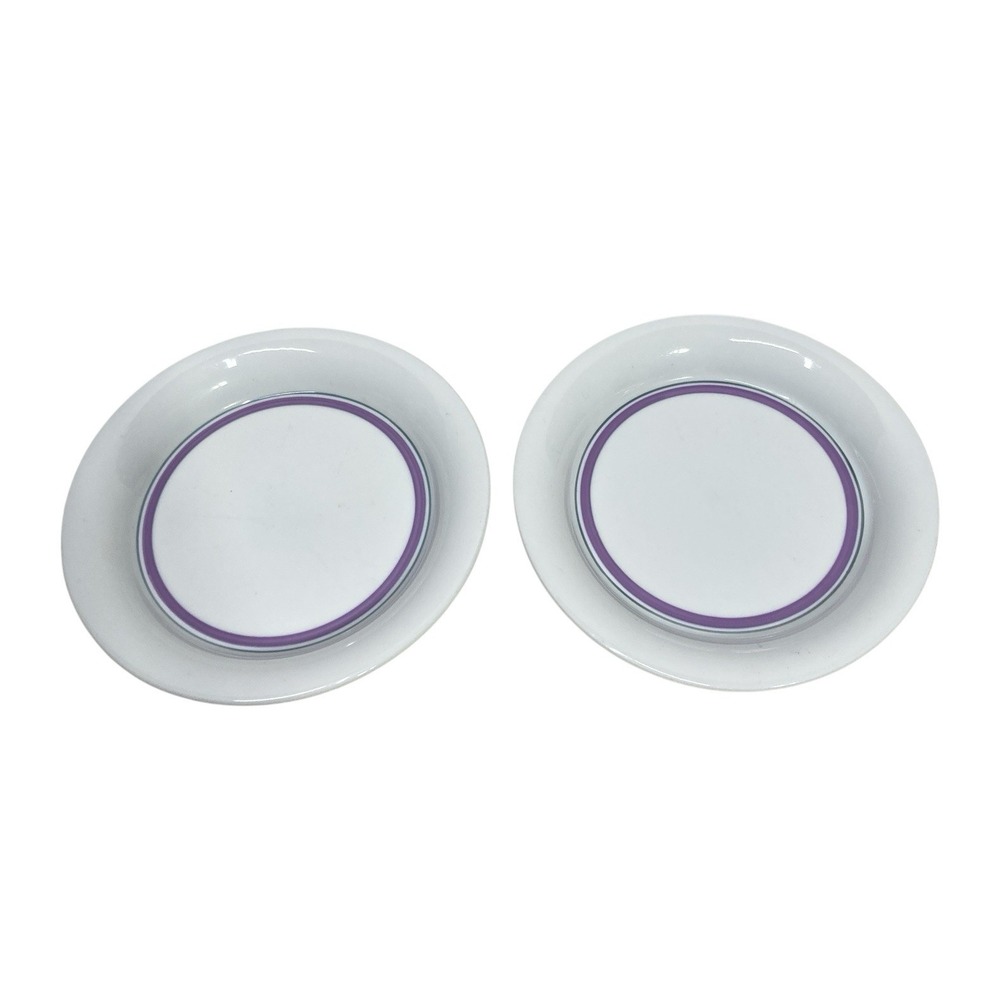 Dansk COMBINATION Lavender 6 1/4" PLATES Made in Austria SET OF 2